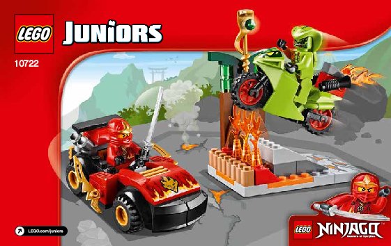 Istruzioni per la Costruzione - LEGO - Juniors - 10722 - NINJAGO: resa dei conti con il serpente: Page 1