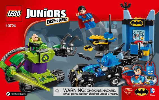 Istruzioni per la Costruzione - LEGO - Juniors - 10724 - Batman™ e Superman™ vs. Lex Luthor™: Page 1