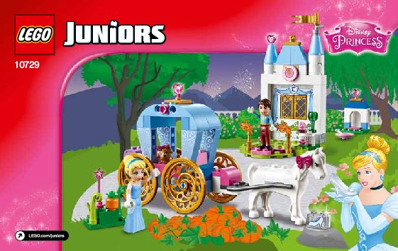 Istruzioni per la Costruzione - LEGO - Juniors - 10729 - La carrozza della Principessa Disney Cenerentola: Page 1