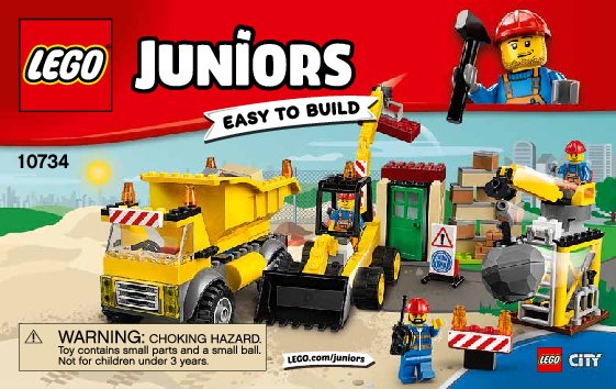 Istruzioni per la Costruzione - LEGO - Juniors - 10734 - Cantiere di demolizione: Page 1