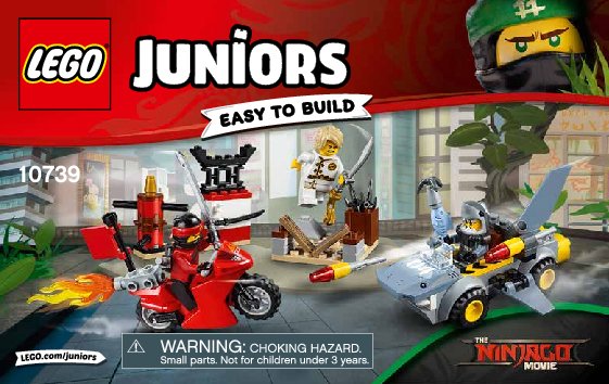 Istruzioni per la Costruzione - LEGO - Juniors - 10739 - Squalo all'attacco: Page 1