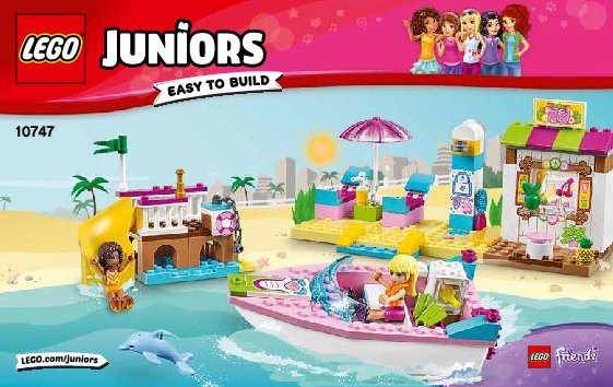 Istruzioni per la Costruzione - LEGO - Juniors - 10747 - Vacanze al mare: Page 1