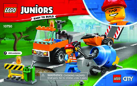 Istruzioni per la Costruzione - LEGO - 10750 - Road Repair Truck: Page 1