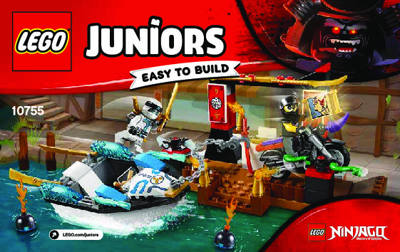 Istruzioni per la Costruzione - LEGO - 10755 - Zane's Ninja Boat Pursuit: Page 1