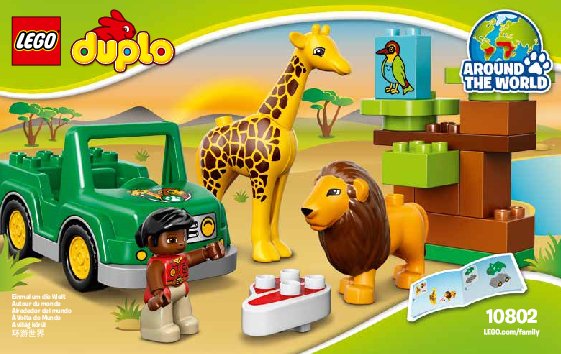 Istruzioni per la Costruzione - LEGO - DUPLO - 10802 - Savana: Page 1