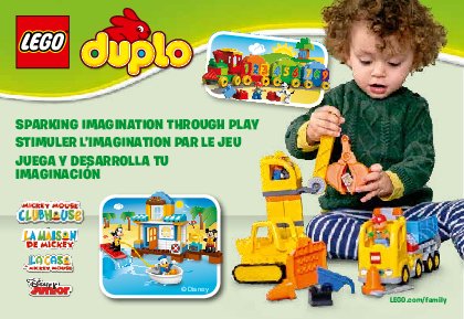 Istruzioni per la Costruzione - LEGO - DUPLO - 10811 - Scavatrice da cantiere: Page 1