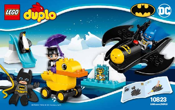 Istruzioni per la Costruzione - LEGO - DUPLO - 10823 - Avventura sul Bat-Aereo: Page 1