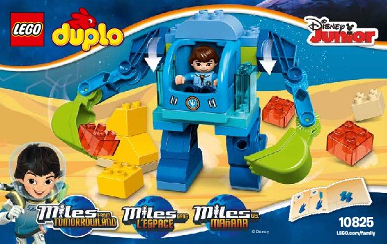 Istruzioni per la Costruzione - LEGO - DUPLO - 10825 - L'esoscheletro di Miles: Page 1