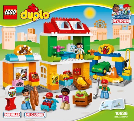 Istruzioni per la Costruzione - LEGO - DUPLO - 10836 - Grande Piazza in città: Page 1