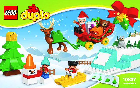 Istruzioni per la Costruzione - LEGO - DUPLO - 10837 - Le avventure di Babbo Natale: Page 1