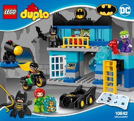 Istruzioni per la Costruzione - LEGO - DUPLO - 10842 - Sfida alla Batcaverna: Page 1