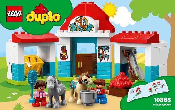 Istruzioni per la Costruzione - LEGO - 10868 - Farm Pony Stable: Page 1