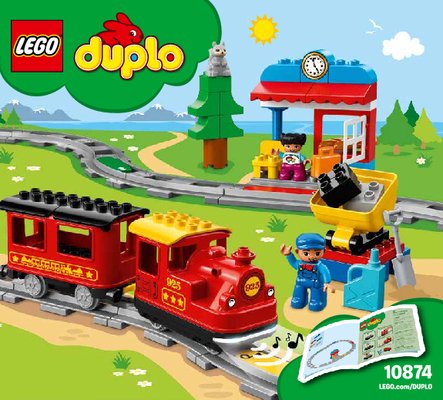 Istruzioni per la Costruzione - LEGO - 10874 - Steam Train: Page 1