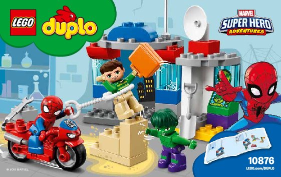 Istruzioni per la Costruzione - LEGO - 10876 - Spider-Man & Hulk Adventures: Page 1