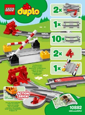 Istruzioni per la Costruzione - LEGO - 10882 - Train Tracks: Page 1