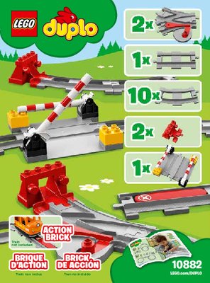 Istruzioni per la Costruzione - LEGO - 10882 - Train Tracks: Page 1