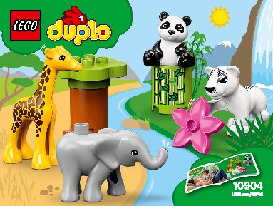 Istruzioni per la Costruzione - LEGO - 10904 - Baby Animals: Page 1