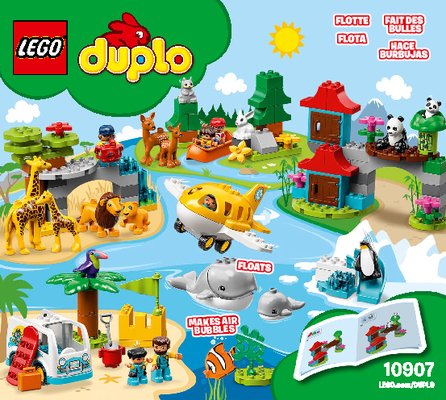 Istruzioni per la Costruzione - LEGO - 10907 - World Animals: Page 1