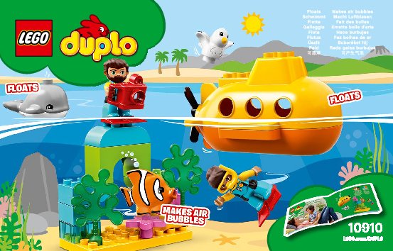 Istruzioni per la Costruzione - LEGO - 10910 - Submarine Adventure: Page 1