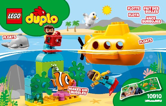 Istruzioni per la Costruzione - LEGO - 10910 - Submarine Adventure: Page 1