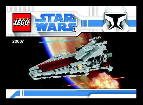 Istruzioni per la Costruzione - LEGO - 20007 - Republic Attack Cruiser: Page 1