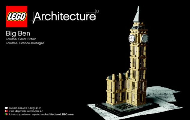 Istruzioni per la Costruzione - LEGO - Architecture - 21013 - Big Ben: Page 1