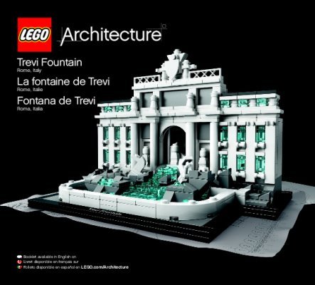 Istruzioni per la Costruzione - LEGO - Architecture - 21020 - Fontana di Trevi: Page 1