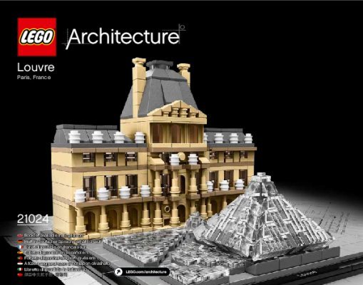 Istruzioni per la Costruzione - LEGO - Architecture - 21024 - Louvre: Page 1