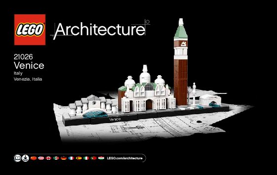 Istruzioni per la Costruzione - LEGO - Architecture - 21026 - Venezia: Page 1