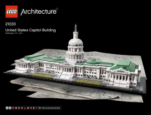 Istruzioni per la Costruzione - LEGO - Architecture - 21030 - Campidoglio di Washington: Page 1