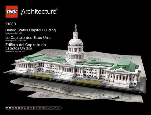 Istruzioni per la Costruzione - LEGO - Architecture - 21030 - Campidoglio di Washington: Page 1