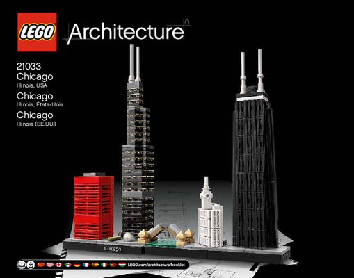 Istruzioni per la Costruzione - LEGO - Architecture - 21033 - Chicago: Page 1