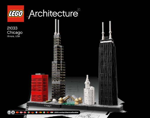 Istruzioni per la Costruzione - LEGO - Architecture - 21033 - Chicago: Page 1