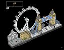 Istruzioni per la Costruzione - LEGO - Architecture - 21034 - Londra: Page 113