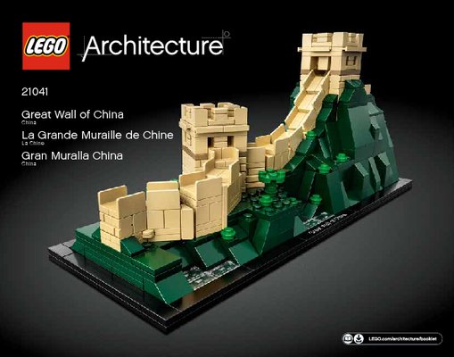 Istruzioni per la Costruzione - LEGO - 21041 - Great Wall of China: Page 1