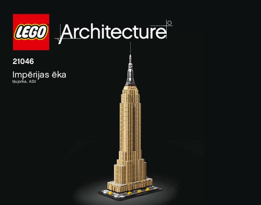 Istruzioni per la Costruzione - LEGO - 21046 - Empire State Building: Page 1