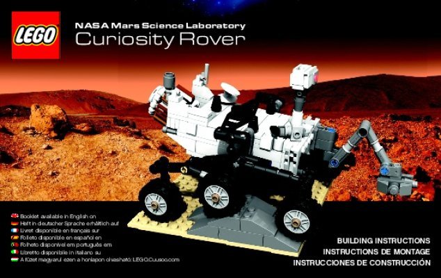 Istruzioni per la Costruzione - LEGO - Ideas - 21104 - Curisosity Rover NASA Mars Science Laboratory: Page 1