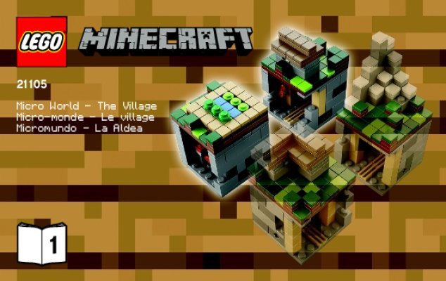 Istruzioni per la Costruzione - LEGO - Minecraft - 21105 - Micro World – Il villaggio: Page 1