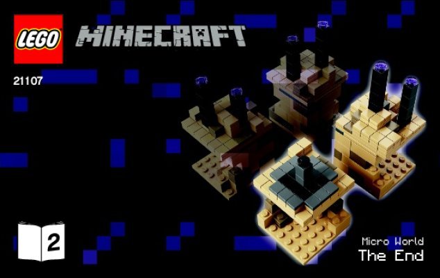 Istruzioni per la Costruzione - LEGO - Minecraft - 21107 - Micro World – La Fine: Page 1