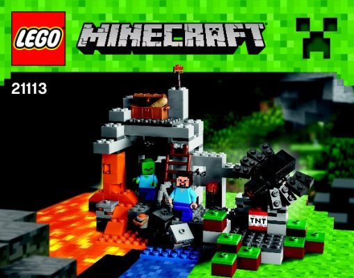 Istruzioni per la Costruzione - LEGO - Minecraft - 21113 - La caverna: Page 1