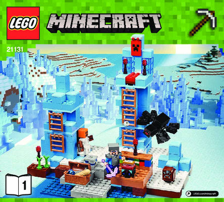 Istruzioni per la Costruzione - LEGO - Minecraft - 21131 - Le punte di ghiaccio: Page 1