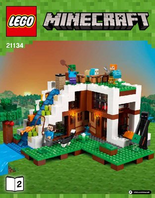 Istruzioni per la Costruzione - LEGO - Minecraft - 21134 - La base alla cascata: Page 1