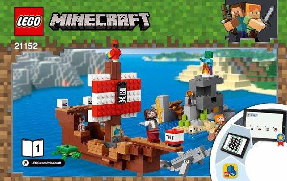 Istruzioni per la Costruzione - LEGO - 21152 - The Pirate Ship Adventure: Page 1