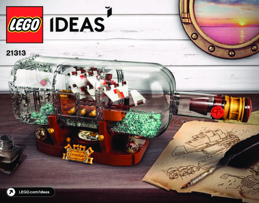 Istruzioni per la Costruzione - LEGO - 21313 - Ship in a Bottle: Page 1