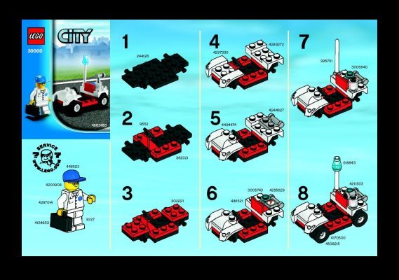 Istruzioni per la Costruzione - LEGO - 30000 - Doctors Car: Page 1