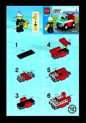 Istruzioni per la Costruzione - LEGO - 30001 - Firemans Car: Page 1