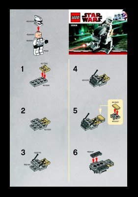 Istruzioni per la Costruzione - LEGO - 30006 - Clone Walker TM: Page 1