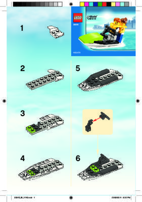 Istruzioni per la Costruzione - LEGO - 30015 - Jet ski: Page 1