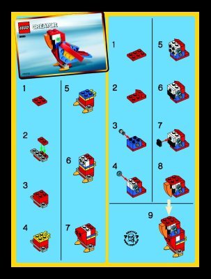 Istruzioni per la Costruzione - LEGO - 30021 - Parrot: Page 1