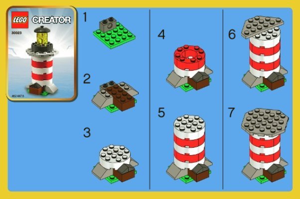 Istruzioni per la Costruzione - LEGO - 30023 - Lighthouse: Page 1